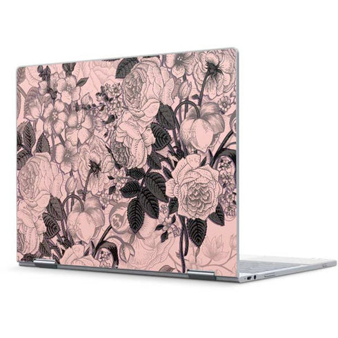 Rose Quartz Floral Pixelbook Skin